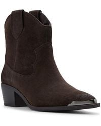 ALDO - Valley Western Block Heel Ankle Booties - Lyst
