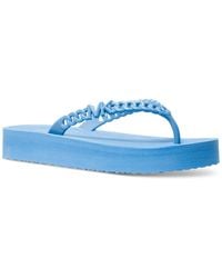 Michael Kors - Michael Zaza Slip-on Platform Flip Flop Sandals - Lyst
