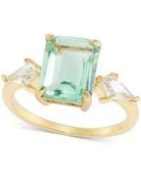 Charter Club - Tone Green Crystal & Cubic Zirconia Ring - Lyst