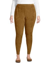 Lands' End - Plus Size Sport Knit High Rise Corduroy leggings - Lyst