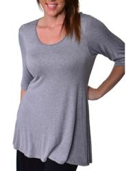 24seven Comfort Apparel - Plus Size Tunic Top - Lyst