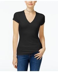 INC International Concepts - Inc Petite Ribbed V-neck Top, Created For Macy's - Lyst