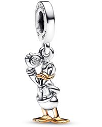 PANDORA - Lab-grown Diamond Disney 100th Anniversary Donald Duck Dangle Charm - Lyst