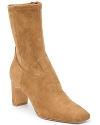 Dolce Vita - Roan Square-toe Pull-on Stretch Dress Booties - Lyst