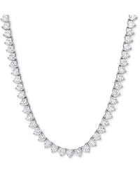 Macy's - Lab-grown Heart 18" Tennis Necklace (31-1/5 Ct. T.w. - Lyst