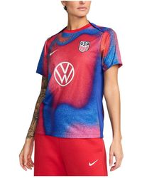 Nike - Red Usmnt 2024 Academy Pro Pre-match Top - Lyst