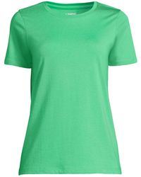 Lands' End - Plus Size Relaxed Supima Cotton T-shirt - Lyst