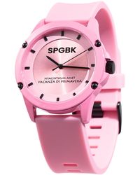 SPGBK WATCHES - Hillendale Pink Silicone Band Watch 44mm - Lyst