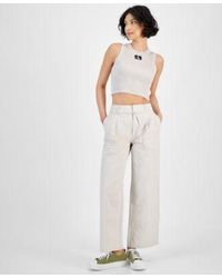 Calvin Klein - Ribbed Cropped Tank Top High Rise Pants - Lyst