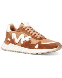 Michael Kors - Miles Mk Logo Lace-up Running Sneakers - Lyst