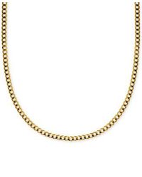 Italian Gold - Italian Curb Link Chain Necklace Collection 3 1 6mm In Solid 14k - Lyst