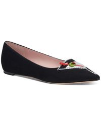 Kate Spade - Make It A Double Pointed-toe Slip-on Flats - Lyst
