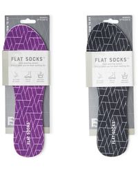 Foot Petals Flat Socks 2 Pair Bundle - Multicolor