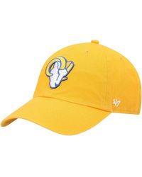 '47 - Los Angeles Rams Secondary Clean Up Adjustable Hat - Lyst