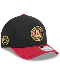 KTZ - Black/red Atlanta United Fc 2025 Jersey Hook 9forty M-crown Adjustable Hat - Lyst