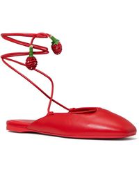 Kate Spade - Eloise Ankle Wrap Mule Flats - Lyst