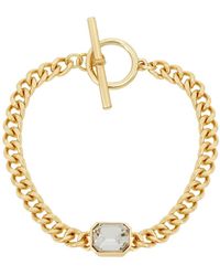 Steve Madden - Stone Link Bracelet - Lyst