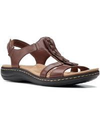 Clarks - Laurieann Kay T-strap Slingback Sandals - Lyst