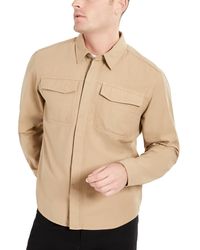 Kenneth Cole - Double Patch Pocket Long-sleeve Sport Shirt - Lyst
