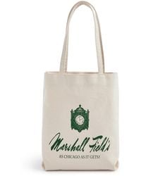 Macy's - Dani Accessories Marshall Field's Logo Canvas Tote Bag - Lyst