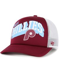 '47 - Philadelphia Phillies Meander Foam Trucker Snapback Hat - Lyst