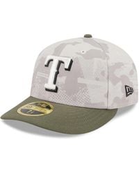 KTZ - Light Beige/olive Texas Rangers 2025 Armed Forces Day Low Profile 59fifty Fitted Hat - Lyst