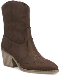 MIA - Clorinda Pointed Toe Western Style Boots - Lyst