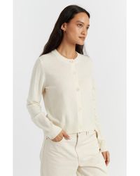 Chinti & Parker - Wool Cashmere Blend Crew Neck Cropped Cardigan - Lyst