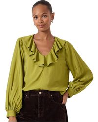 Hush - Air Flow Ruffle Blouse - Lyst