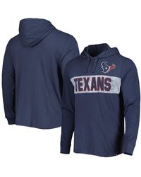 '47 - Distressed Houston Texans Field Franklin Hooded Long Sleeve T-shirt - Lyst