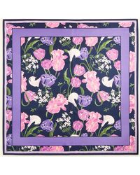 Macy's - Flower Show Square Silk Scarf - Lyst