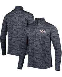 Antigua - Baltimore Ravens Brigade Quarter-zip Sweatshirt - Lyst