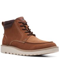Clarks Mahale Mid Boots in Brown for Men | Lyst
