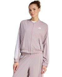 adidas - Essentials 3-stripes Lifestyle Bomber Jacket - Lyst