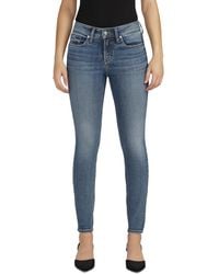 Silver Jeans Co. - Suki Mid-rise Curvy-fit Skinny-leg Jeans - Lyst