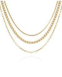 Vince Camuto - Multi Layered Chain Necklace - Lyst