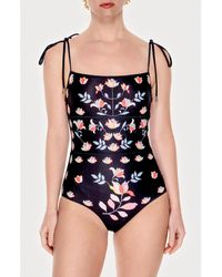Jessie Zhao New York - Midnight Garden Reversible One-piece Swimsuit - Lyst