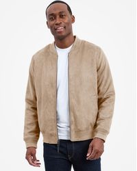 Michael Kors - Faux Suede Bomber Jacket - Lyst