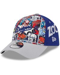KTZ - Royal/gray Los Angeles Dodgers 2025 Mlb Diamond Hero Edition A-frame 9forty Adjustable Hat - Lyst