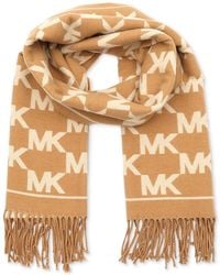 Michael Kors - Michael Metallic Logo Wrap Scarf - Lyst