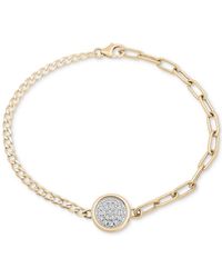 Audrey by Aurate - Diamond Pave Disc Two-chain Link Bracelet (1/4 Ct. T.w. - Lyst
