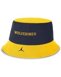 Nike - Navy/maize Michigan Wolverines Apex Bucket Hat - Lyst