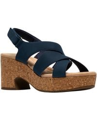 Clarks - Nerisa Grace Round Toe Wedge Sandals - Lyst
