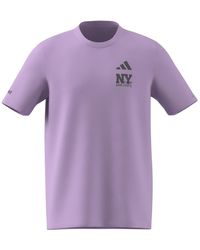 adidas - Hard Courts New York Short Sleeve Crewneck Tennis T-shirt - Lyst