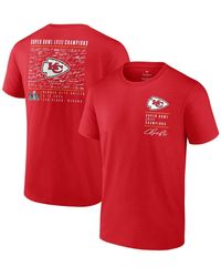 Fanatics - Kansas City Chiefs Super Bowl Lviii Champions Signature Roster Big And Tall T-shirt - Lyst