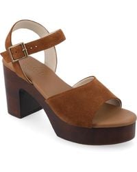 Journee Signature - Katana Platform Sandals - Lyst