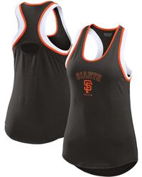 WEAR by Erin Andrews - San Francisco Giants Color Block Racerback Tank Top - Lyst