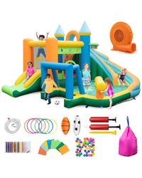 Gymax - Inflatable Water Slide Kids Blow Up Water Park - Lyst
