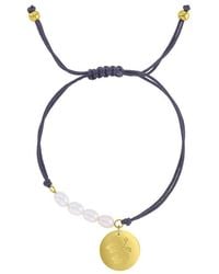 Roxy - Waterproof Yellow Hibiscus Disc Pearl Adjustable Bracelet - Lyst