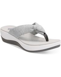 macys womens clarks flip flops